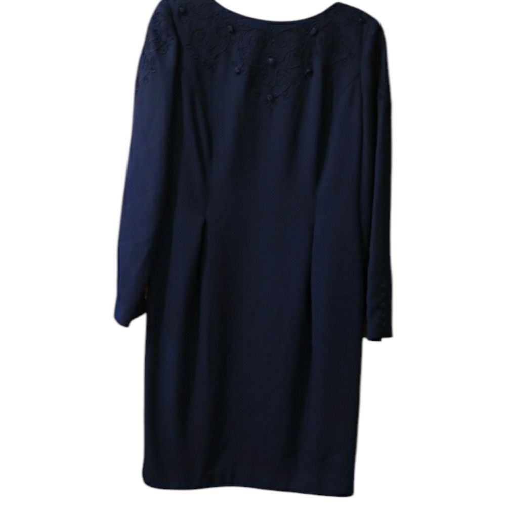 Maggy London Vintage ’90s Black Sheath Dress Size 8 Classic Evening Clean Needed